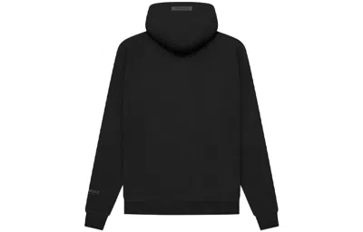 Essentials Black Pullover Hoodie In Black
