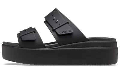 Crocs Brooklyn Womens Sandals Colour: Latte, Size: 6 In Black