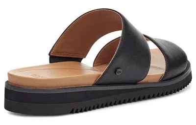 Ugg (wmns)  Zyle Slide Soft Sole Cozy Flat Heel Black Sandals