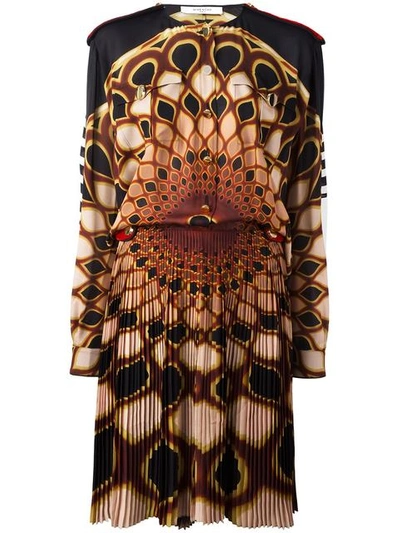 Givenchy 'kaleido Eye' Printed Dress In Black