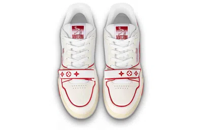 Louis Vuitton Lv Trainers 'red Mesh'