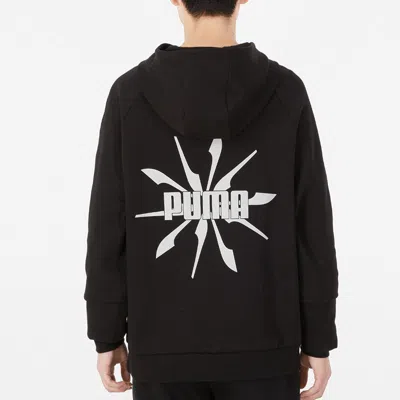 Puma Logo Pattern Printing Loose Couple Style Black