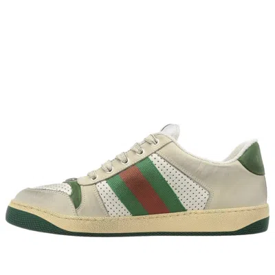 Gucci Screener Distressed 'green Orange' In Neutral