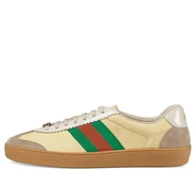 Gucci G74 Web Low 'oatmeal' In Brown