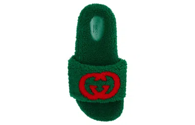 Gucci (wmns)  Merino Wool Slides 'green'