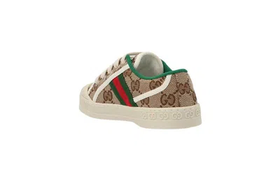 Gucci (ps)   Tennis 1977 Sneaker 'beige Ebony Gg Denim' In Multi