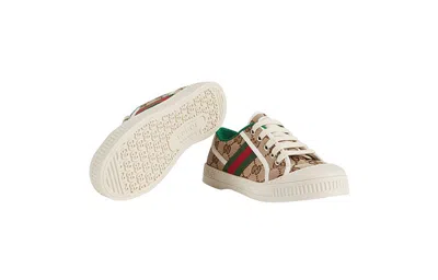 Gucci (ps)   Tennis 1977 Sneaker 'beige Ebony Gg Denim' In Multi