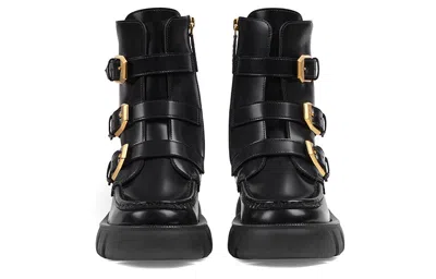 Gucci (wmns)  Leather Ankle Boots 'black'
