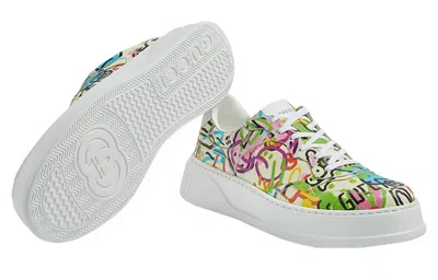 Gucci (wmns)  Chunky B Gg Graffiti Print Sneakers 'white Multi'