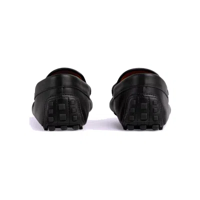 Gucci Leather Driver Shoes 'black' In Black