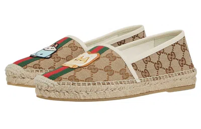 Gucci (wmns)  X Pikarar Appliqu Gg Shoes 'beige' In Neutral