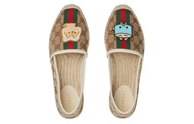 Gucci (wmns)  X Pikarar Appliqu Gg Shoes 'beige' In Neutral