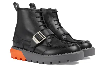 Gucci Gg Lace-up Boot 'black'