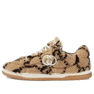 Gucci Mac80 Sneaker 'interlocking G Embroidery - Beige Ebony' In Multi