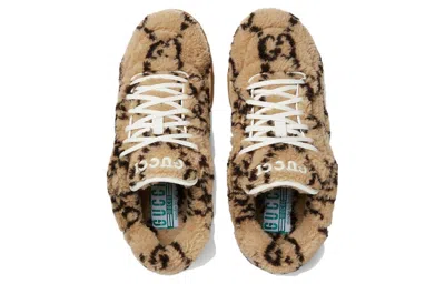 Gucci Mac80 Sneaker 'interlocking G Embroidery - Beige Ebony' In Multi