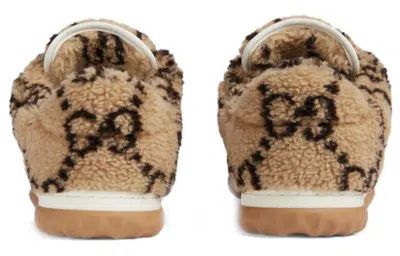 Gucci Mac80 Sneaker 'interlocking G Embroidery - Beige Ebony' In Multi