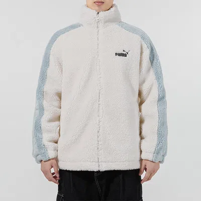 Puma Tape Sherpa Jacket White
