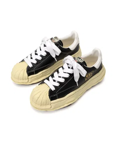 Miharayasuhiro Blakey Og Sole Film Attached Canvas Low-top Sneaker In Black