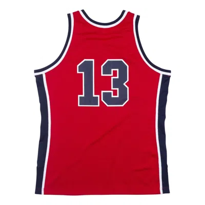Mitchell & Ness 1984 Chris Mullin Usa Basketball "university Red" Authentic Jersey In Red