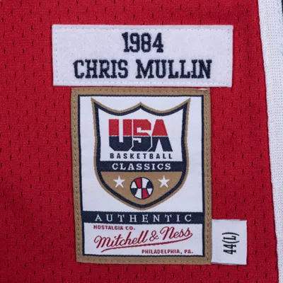 Mitchell & Ness 1984 Chris Mullin Usa Basketball "university Red" Authentic Jersey In Red