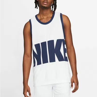 Nike Letter Big Logo Sports Basketball Vest Men's White
