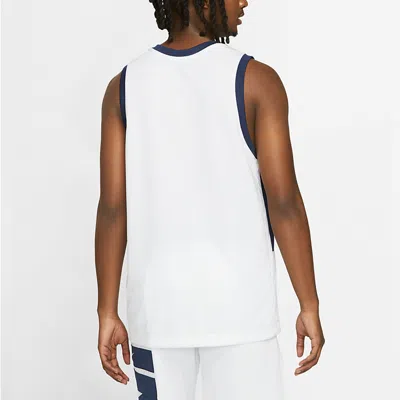Nike Letter Big Logo Sports Basketball Vest Men's White