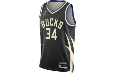 Air Jordan Dri-fit Nba Giannis Antetokounmpo Swingman Jersey 'black'