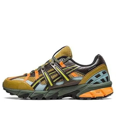 Asics X Andersson Bell Gel-sonoma 15-50 'olive Oil Dark Brown' In Animal Print