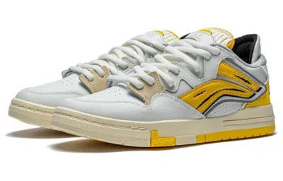 Li-ning Wave Pro 'white Yellow' In Gray
