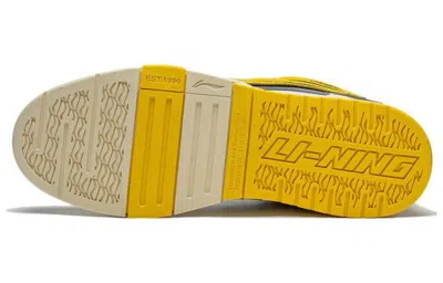 Li-ning Wave Pro 'white Yellow' In Gray