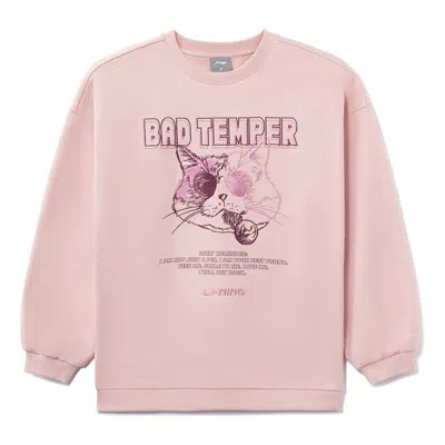 Li-ning (wmns)  Bad Temper Graphic Sweatshirt 'pink'