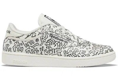 Reebok Keith Haring X Club C 'dancing Figures Allover Print' In White