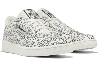 Reebok Keith Haring X Club C 'dancing Figures Allover Print' In White