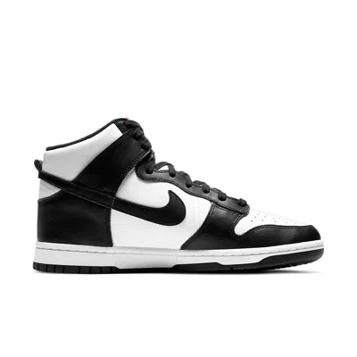 Nike Mens White Black Dunk High Retro Logo-embroidered Leather High-top Trainers