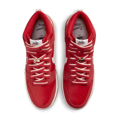 Nike Dunk High Se First Use Red In Red
