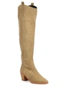 REBECCA MINKOFF Lizelle Tall Suede Point-Toe Boots