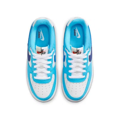 Nike (gs)  Air Force 1 Low Lv8 2 'white Light Photo Blue' In Multi