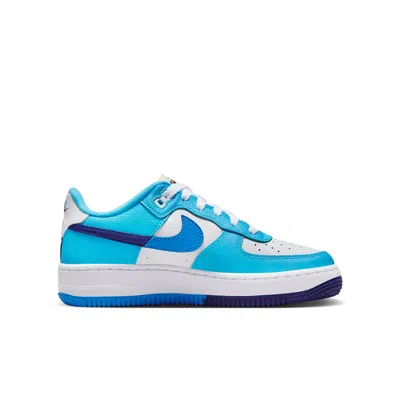 Nike (gs)  Air Force 1 Low Lv8 2 'white Light Photo Blue' In Multi
