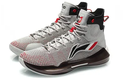 Li-ning Yushuai 13 'grey Cinnabar Red' In Gray