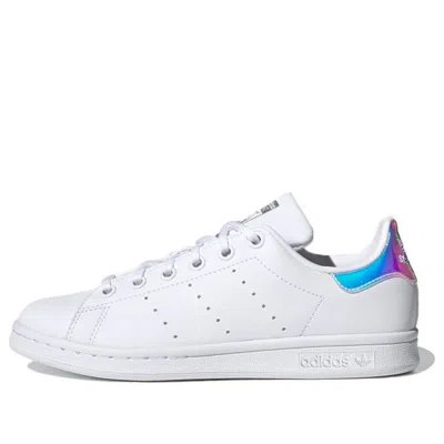 Adidas Originals (gs)  Stan Smith J Shoes 'cloud White Silver Metallic'