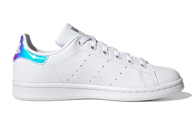 Adidas Originals (gs)  Stan Smith J Shoes 'cloud White Silver Metallic'