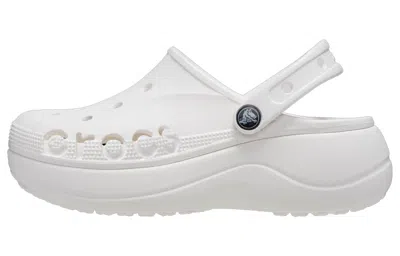 Crocs Baya Platform Clogs Women White 8
