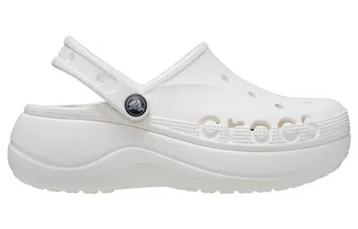 Crocs Baya Platform Clogs Women White 8