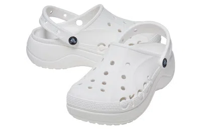 Crocs Baya Platform Clogs Women White 8