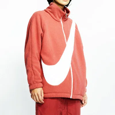 Nike (wmns)  Lamb's Wool Reversible Jacket Asia Edition Red In Pink