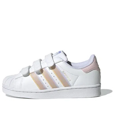 Adidas Originals (ps)  Superstar 'white Blue Pink'