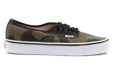 Vans Bape X Authentic 44 Dx 'first Camo' In Green