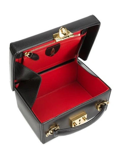 Shop Mark Cross Small 'grace' Box In Black