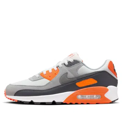 Nike Men's Air Max 90 Summit White/smoke Grey/safety Orange Low Shoes In Multi