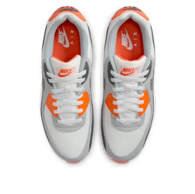 Nike Men's Air Max 90 Summit White/smoke Grey/safety Orange Low Shoes In Multi